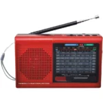 9-Band Rechargeable Radio with Bluetooth® and USB/microSD™ Card Input